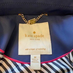 kate spade Jackets & Coats - Kate Spade Navy Blue Rain Jacket kate spade Jackets & Coats - Kate Spade Navy Blue Rain Jacket